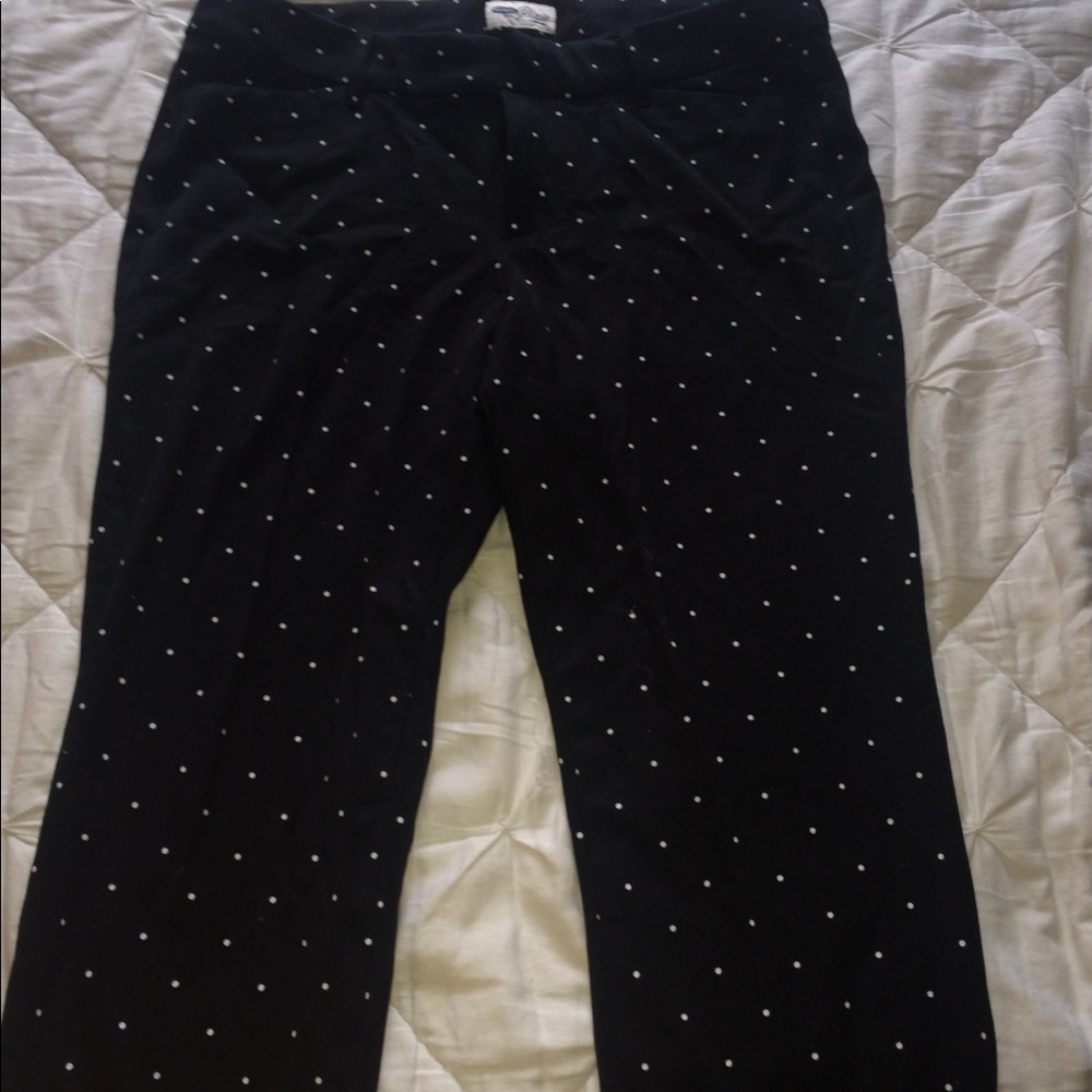 Pixie polka dot pants.